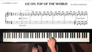 &ldquo;Liz On Top of the World&rdquo; Dario Marianelli PIANO TUTORIAL (Pride and Prejudice)