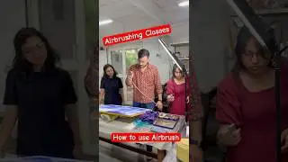 How to Use Airbrush | Airbrushing Classes #airbrush #airbrush artist #airbrushing