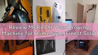Review MERACH Wood Rowing Machine for Home Gym, Finest Solid Rower Machine with 6 Levels of Water Re