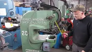 ROUSSELLE 2G 15 TON DEEP THROAT PUNCH PRESS@ MULLIN MACHINERY OF NJ
