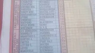 Week 11, 2025 SURE PAIR: English Football Pools season