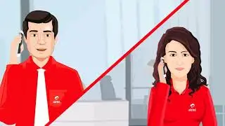 airtel call centre demo animation