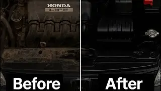 Clean Your Car Engine Bay for Less Than $5 #hondalife #flamingo #enginedegreaser #cardetaling #diy 