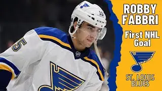 Robby Fabbri #15 (St. Louis Blues) first NHL goal Oct 8, 2015 (Classic NHL)