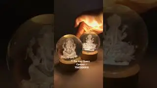3D Crystal Laxmi Ji (Imported) #gemstonelights #crystalproducts #amethystcrystal #royalcrystone