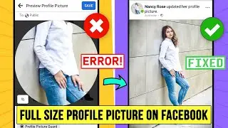 How to Upload Full size Facebook Profile Picture without Cropping 2025 ✅ New Update@AppFixi #fb  ⓕ🆔💯