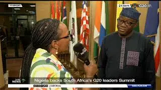 ECOWAS at 50 | SABC's Sophie Mokoena engages Dr Fayemi on ECOWAS's milestone, struggles