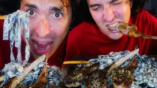 3 СЫРА Феттучини Альфредо и сливочные бараньи отбивные! *АСМР МУКБАНГ НЕ ГОВОРЯТ*
