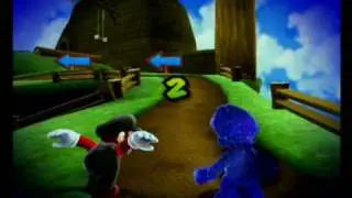 Super Mario Galaxy - Flying Mario Vs. Cosmic Mario