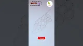How to draw an easy grapes 🍇 for beginners || Grapes drawing || #shorts #trending #creative #art