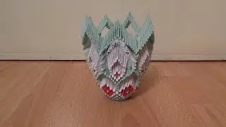 How to make a 3D origami Vase #6