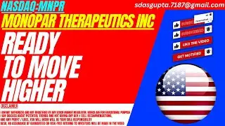 READY TO MOVE HIGHER : MNPR STOCK ANALYSIS | MONOPAR THERAPEUTICS INC STOCK
