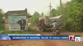 Residents in India linked to Kamala Harris' ancestral village celebrate