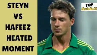 Dale Steyn Vs Muhammad Hafeez Worlds Most  Heated Battle.
