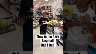 Come With Us to Buy a Glow In The Dark Baseball & Bat 😲⚾️ #baseball #baseballlife #travelbasell