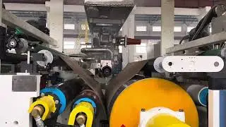 Huilong Machinery Paper coating Pe extrusion lamination machine #extrusionmachine #extrusionline