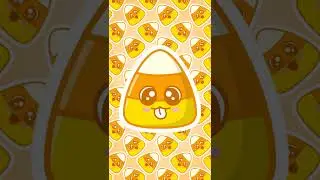 Drawing Cute Candy Corn  | Halloween Stuff #shorts #drawcute