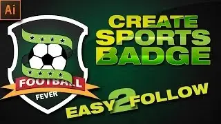 Illustrator Tutorial:How to create vector sports badges.