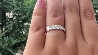 7 Stone Oval Cut Diamond Ring @ourosjewels