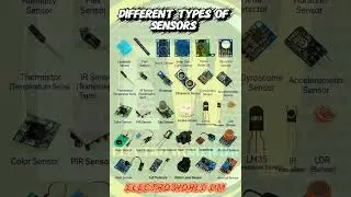 🔌✨ DIFFERENT TYPES OF SENSORS EXPLAINED! ✨🔌