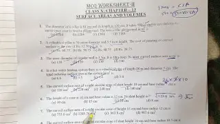 📘 Chapter 13 | Surface Areas and Volumes | Class 10 Maths | MCQs | Part 1 | CBSE 2025&ndash;26