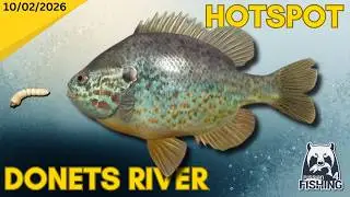 Donets River Pumpkinseed Sunfish Hotspot - Russian Fishing 4