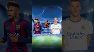 Neymar Barcelona VS Real Madrid Legends 💪🔥(Ronaldo, Benzema, Modric, Bale)