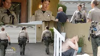 Помощники шерифа профессионально справляются с выселением в условиях напряженности