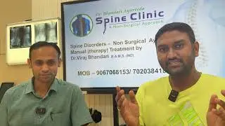 Slip Disc operation Avoided due to Dr bhandari spine technique manual therapy #backpain #hyderabadi 