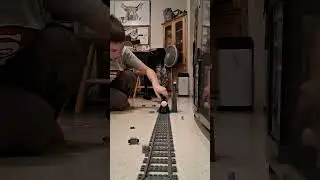 Lego train time with Damien