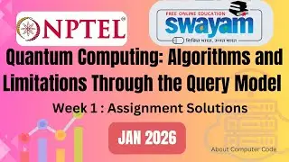 Quantum Computing : Algorithms and Limitations Through the Query Model week 1 assignment solutions