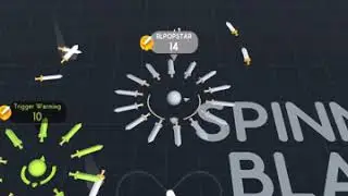 Playing spinning blades