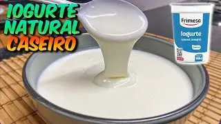 IOGURTE CASEIRO NATURAL - COM APENAS 2 INGREDIENTES!!!