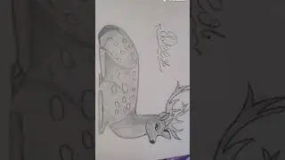 Deer drawing shading #ytshorts #trendingvideo 