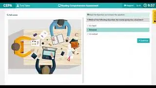 CEPA Reading Comprehension Assessment Test Tutorial