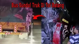 Suite Combi Bus Gunung Harta Sundul Truk di Tol Semarang - Batang