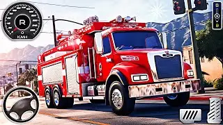 Rescue Fire Truck Driving Game 2024 - Real Heroes Firefighter Simulator | Android Gameplay