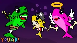 Хэллоуин с акулятами 🎃 Детские стишки от YouKids