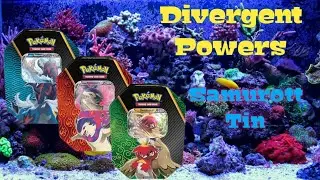 POKEMON DIVERGENT POWERS SAMUROTT TIN OPENING
