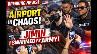 BREAKING! American Airport in Chaos: Jimin Swarmed by ARMY, Security Forced to Intervene!