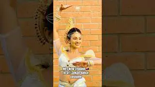 Mrs New Zealand 🇳🇿 in Sri Lankan 🇱🇰 traditional Dance costume #fypシ゚viral #dance #srilankan