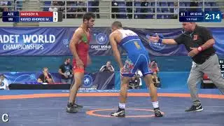 1/8 GR - 63 kg: M. KAYED KHORDE (IRI) df. R. HADISOV (AZE) by VPO1, 6-1