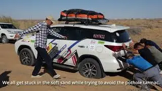 Singapore Car Crossing from Turkmenistan to Uzbekistan