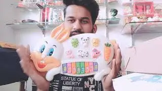 Rabbit Piano toy Unboxing and Review ! #ajmertoysandgiftpoint ! for order check description