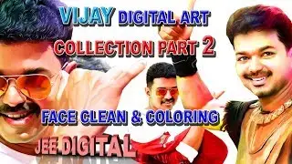 vijay digital art part 2 & face clean coloring..