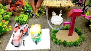 How to make Hand water pump !! Tractor washing!! science project !! Cow shed !! @gmgm2249