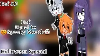 &deg;Fnf react to 🎃Spooky Month👻&deg; // Fnf AU // ★Halloween Special☆ // Leer Des. //&hearts;︎