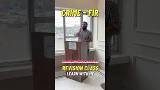 CRIME = FIR/NCR, BSA, BNSS revision class with me. Start your legal journey today!