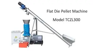 Flat die pellet machine video
