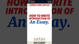 CAPF AC PAPER 2 TIPS AND TRICKS | Essay writing for CAPF AC | CAPF AC PREPARATION #upsc  #capf #bsf